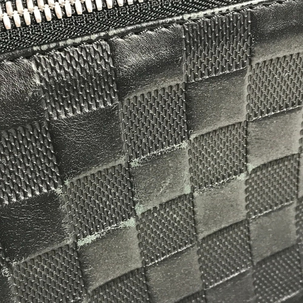 LOUIS VUITTON N41033 ダミエアンフィニ ディストリクトPM ディストリクトPM カバン フラップ 斜め掛け ショルダーバッグ ダミエアンフィニレザー ユニセックス オニキス ブラック