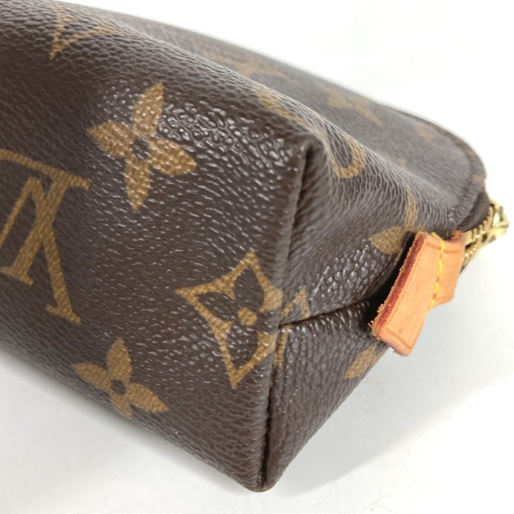 LOUIS VUITTON M47515 モノグラム ポシェット コスメティック PM メイクポーチ ポーチ 化粧ポーチ モノグラムキャンバス ユニセックス ブラウン