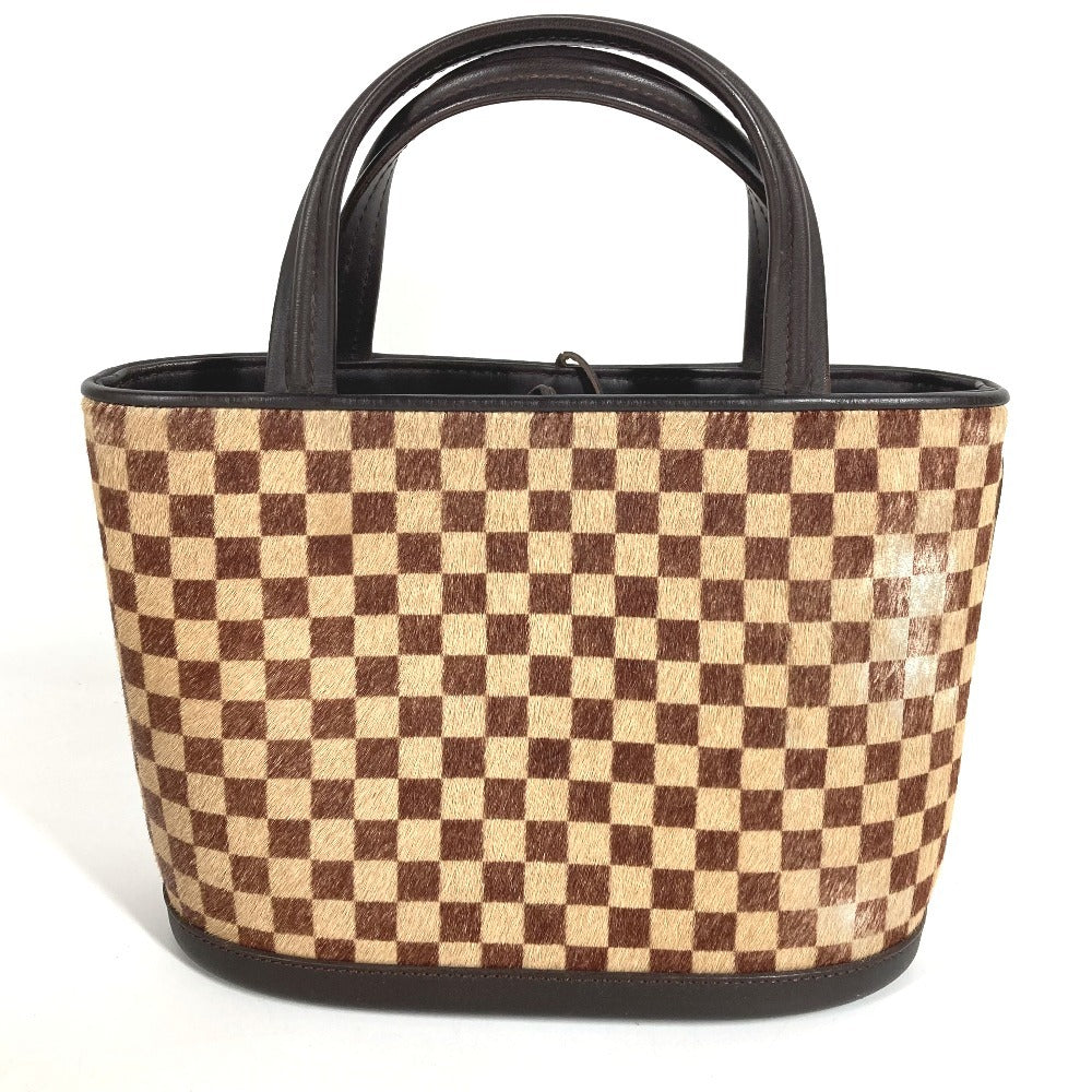 LOUIS VUITTON M92133 ダミエソバージュ インパラ カバン トートバッグ ハンドバッグ レザー/ハラコ ユニセックス ブラウン