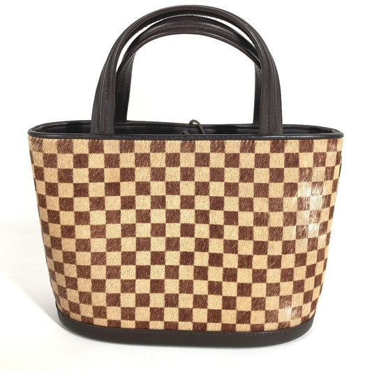 LOUIS VUITTON M92133 ダミエソバージュ インパラ カバン トートバッグ ハンドバッグ レザー/ハラコ ユニセックス ブラウン