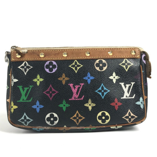 LOUIS VUITTON モノグラムマルチカラー ポシェットアクセソワール カバン ポーチ ショルダーバッグ モノグラムマルチカラーキャンバス レディース ノワール ブラック