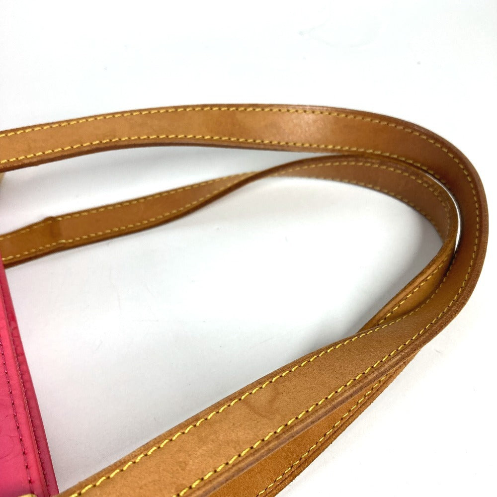 LOUIS VUITTON M91219 モノグラムヴェルニ ヒューストン カバン トートバッグ ショルダーバッグ ハンドバッグ モノグラムヴェルニキャンバス ユニセックス フューシャ ピンク