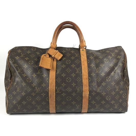 LOUIS VUITTON M41426 モノグラム キーポル50 キーポル 50 デベソ 旧型 旅行バッグ ハンドバッグ トラベルバッグ ボストンバッグ モノグラムキャンバス ユニセックス ブラウン