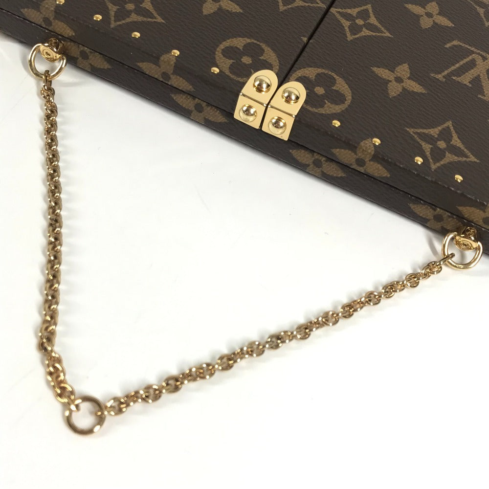 LOUIS VUITTON GI0554 モノグラム ホーム ミラー トランク インテリア 三面鏡 鏡 モノグラムキャンバス ユニセックス ブラウン