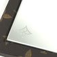 LOUIS VUITTON GI0554 モノグラム ホーム ミラー トランク インテリア 三面鏡 鏡 モノグラムキャンバス ユニセックス ブラウン