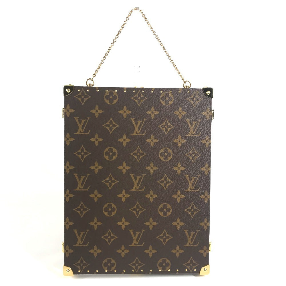 LOUIS VUITTON GI0554 モノグラム ホーム ミラー トランク インテリア 三面鏡 鏡 モノグラムキャンバス ユニセックス ブラウン