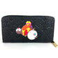 LOUIS VUITTON M14160 日本限定 LV × TM モノグラムアンプラント ジッピーウォレット 村上隆 パンダ ラウンドファスナー 長財布 モノグラムアンプラントレザー ユニセックス ブラック