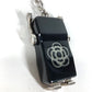 CHANEL 17S ロボット ラインストーン バッグチャーム キーホルダー プラスチック レディース ブラック