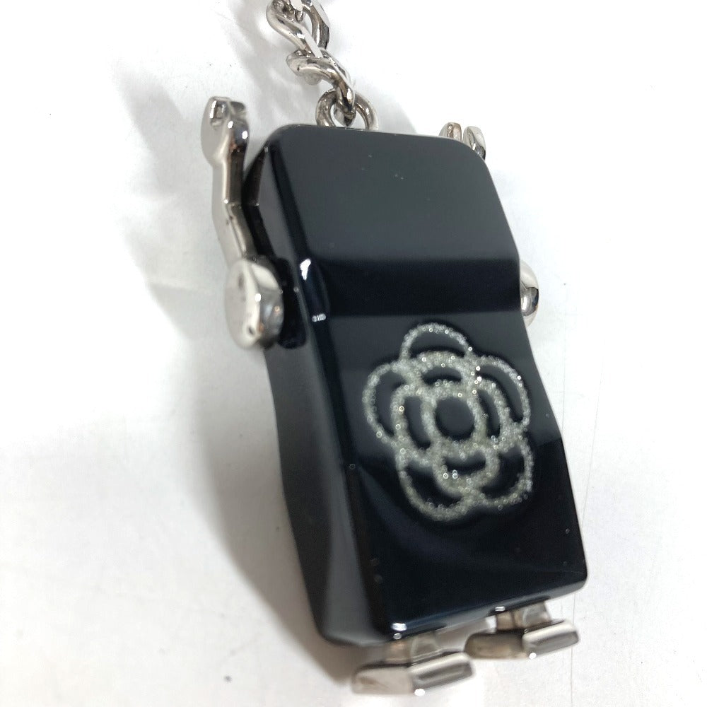 CHANEL 17S ロボット ラインストーン バッグチャーム キーホルダー プラスチック レディース ブラック