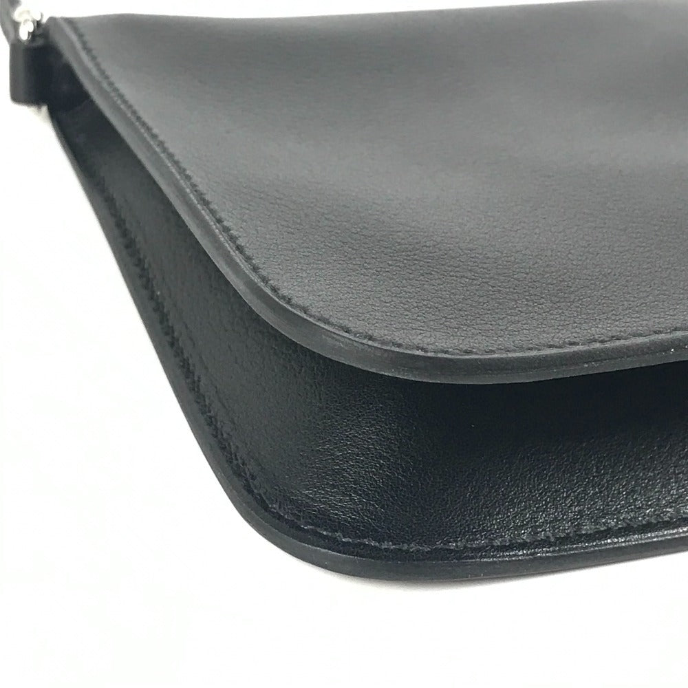 HERMES ジップアンゴー トゥーゴー シェーヌダンクル ポーチ 《ジップアンゴー》 トゥー ゴー シェーヌダンクル ハンドバッグ カバン 肩掛け ショルダーバッグ レザー ユニセックス ブラック