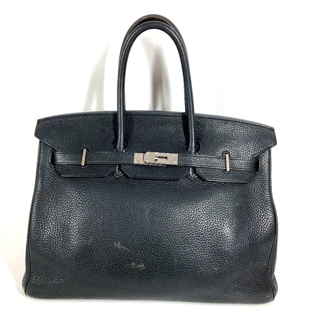 HERMES バーキン35 バーキン 35 カバン トートバッグ ハンドバッグ レザー ユニセックス ブラック