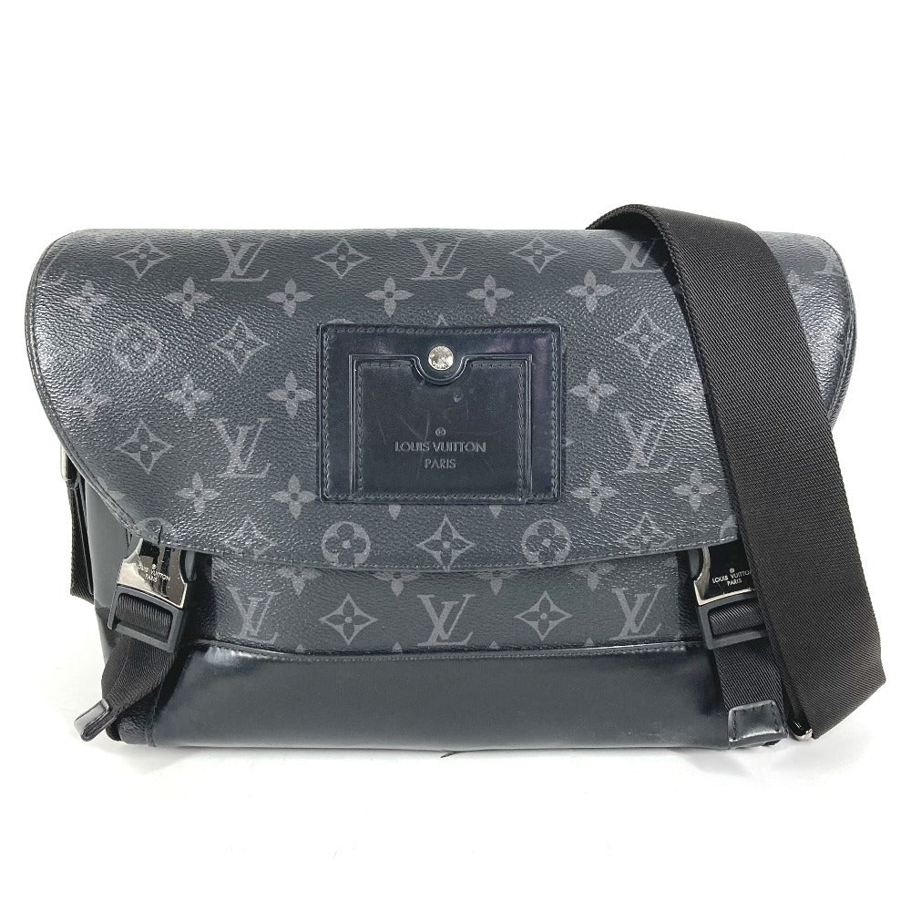 LOUIS VUITTON M40511 モノグラムエクリプス メッセンジャー ヴォワヤージュPM カバン 斜め掛け フラップ ショルダーバッグ モノグラムエクリプスキャンバス ユニセックス ブラック