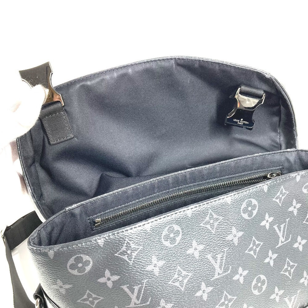 LOUIS VUITTON M40511 モノグラムエクリプス メッセンジャー ヴォワヤージュPM カバン 斜め掛け フラップ ショルダーバッグ モノグラムエクリプスキャンバス ユニセックス ブラック