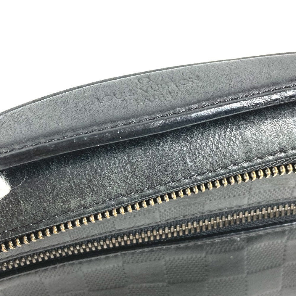 LOUIS VUITTON N41288 ダミエアンフィニ アンブレール 2WAY ハンドバッグ カバン ベルトバッグ ボディバッグ ダミエアンフィニレザー ユニセックス オニキス ブラック