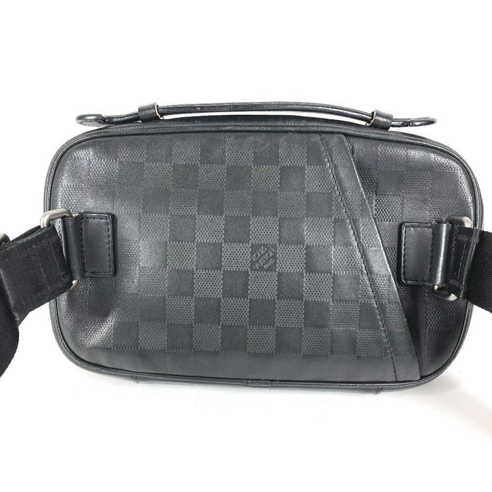 LOUIS VUITTON N41288 ダミエアンフィニ アンブレール 2WAY ハンドバッグ カバン ベルトバッグ ボディバッグ ダミエアンフィニレザー ユニセックス オニキス ブラック