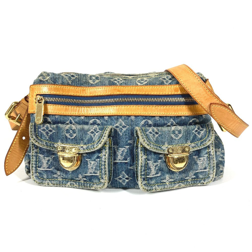 LOUIS VUITTON M95049 モノグラムデニム バギーPM バギー PM 斜め掛け ポケット カバン ２WAYバッグ 肩掛け ショルダーバッグ モノグラムデニム レディース ブルー