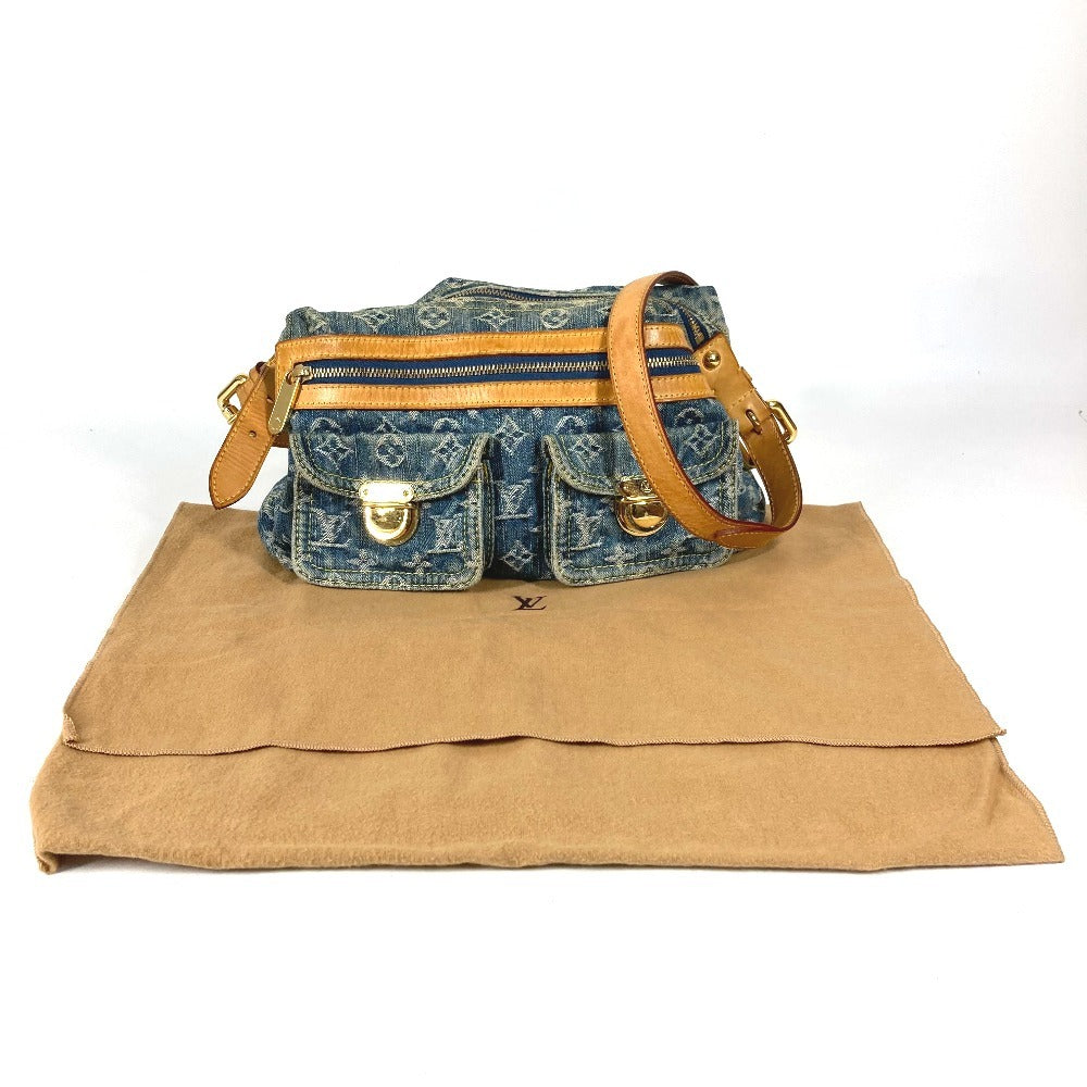 LOUIS VUITTON M95049 モノグラムデニム バギーPM バギー PM 斜め掛け ポケット カバン ２WAYバッグ 肩掛け ショルダーバッグ モノグラムデニム レディース ブルー