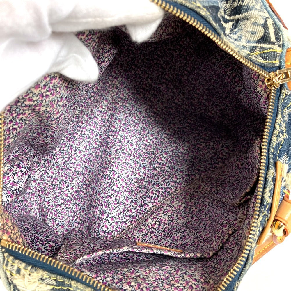LOUIS VUITTON M95380 モノグラムデニム パッチワーク スピーディ30 スピーディ 30 ミニボストンバッグ ハンドバッグ モノグラムデニムキャンバス ユニセックス ブルー