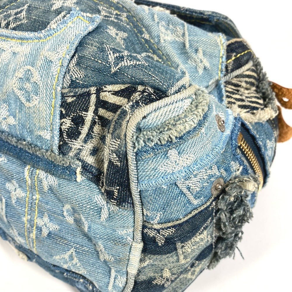 LOUIS VUITTON M95380 モノグラムデニム パッチワーク スピーディ30 スピーディ 30 ミニボストンバッグ ハンドバッグ モノグラムデニムキャンバス ユニセックス ブルー