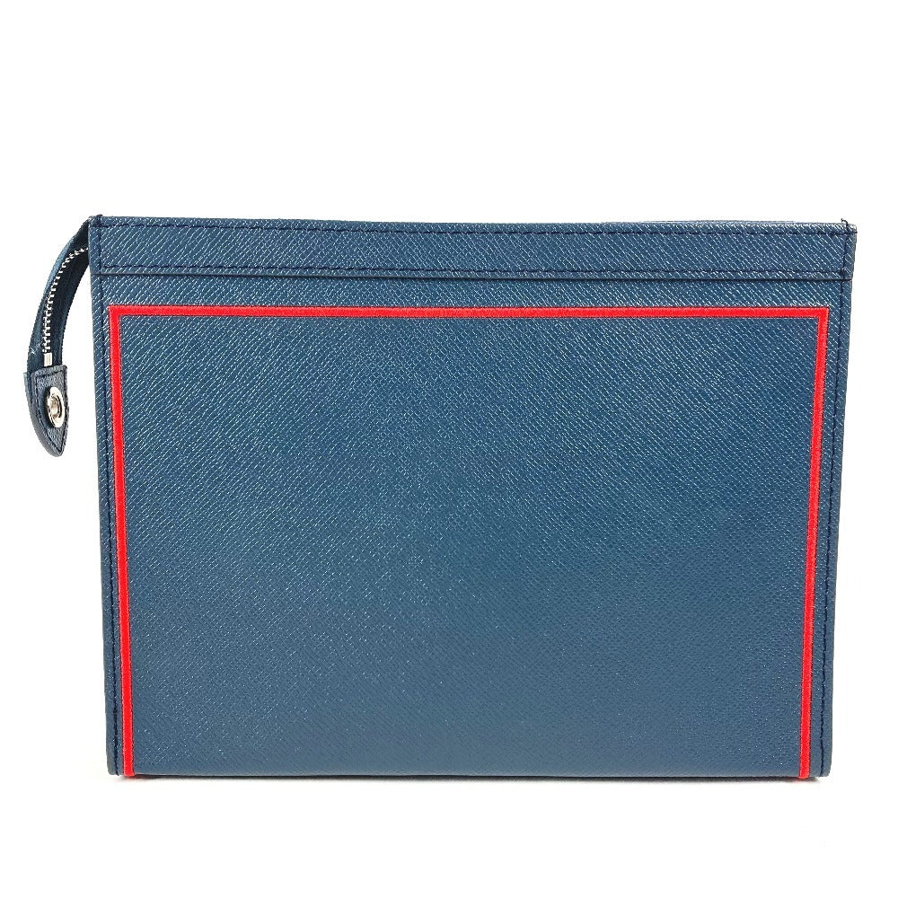 LOUIS VUITTON M63394 タイガ ポシェット ヴォワヤージュ カバン ポーチ バイカラー セカンドバッグ タイガレザー ユニセックス ネイビー