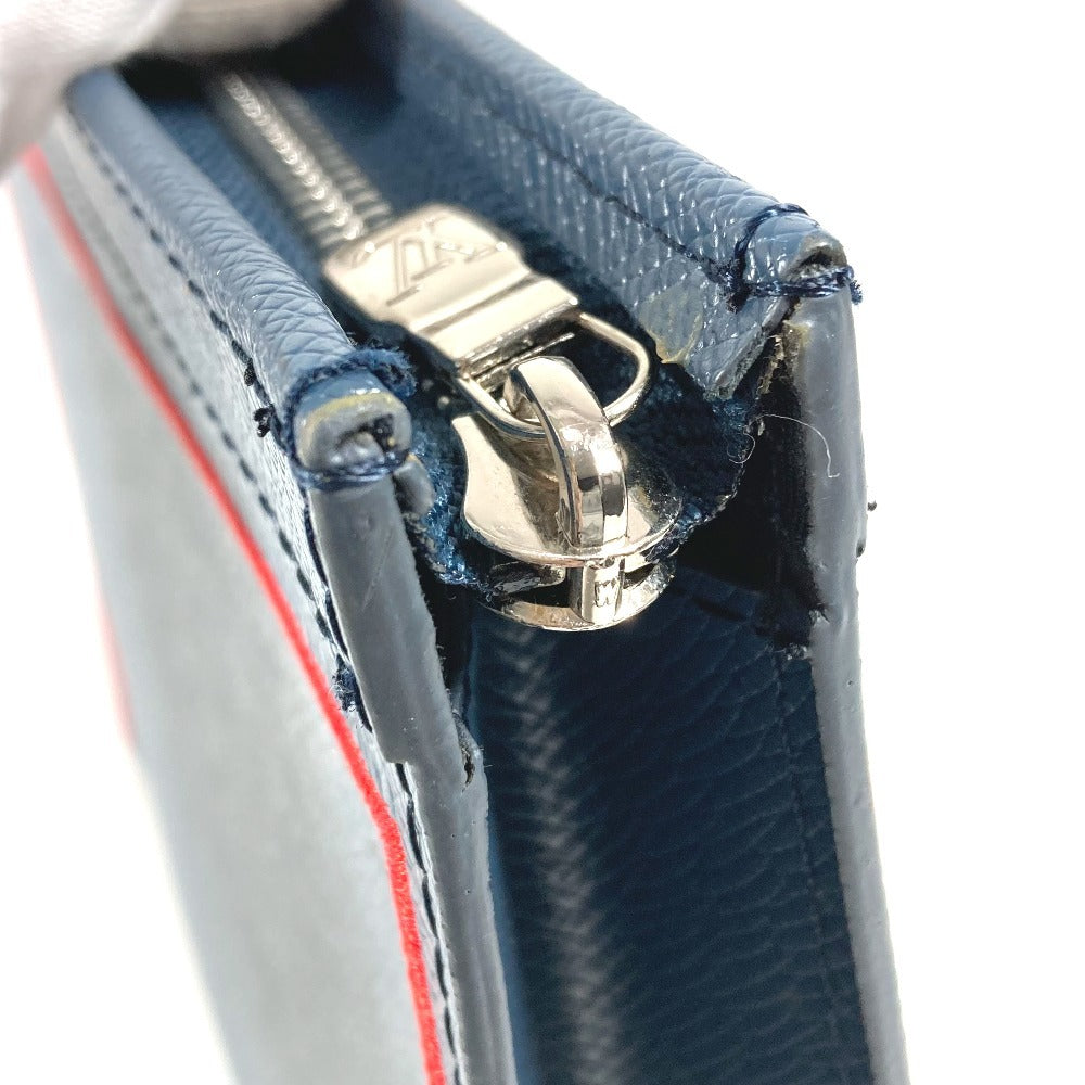 LOUIS VUITTON M63394 タイガ ポシェット ヴォワヤージュ カバン ポーチ バイカラー セカンドバッグ タイガレザー ユニセックス ネイビー