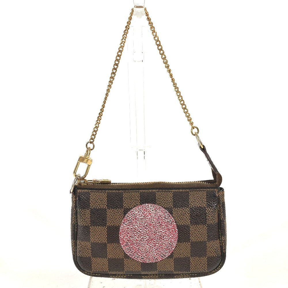 LOUIS VUITTON N58011 ダミエ ミニポシェット アクセソワール T&B ミニバッグ ハンドバッグ チェーンバッグ アクセサリーポーチ ダミエキャンバス レディース ブラウン