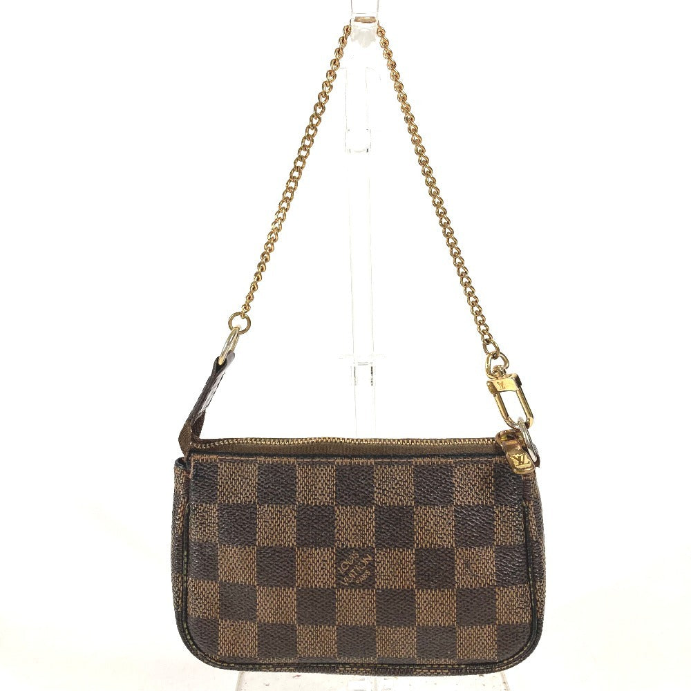 LOUIS VUITTON N58011 ダミエ ミニポシェット アクセソワール T&B ミニバッグ ハンドバッグ チェーンバッグ アクセサリーポーチ ダミエキャンバス レディース ブラウン