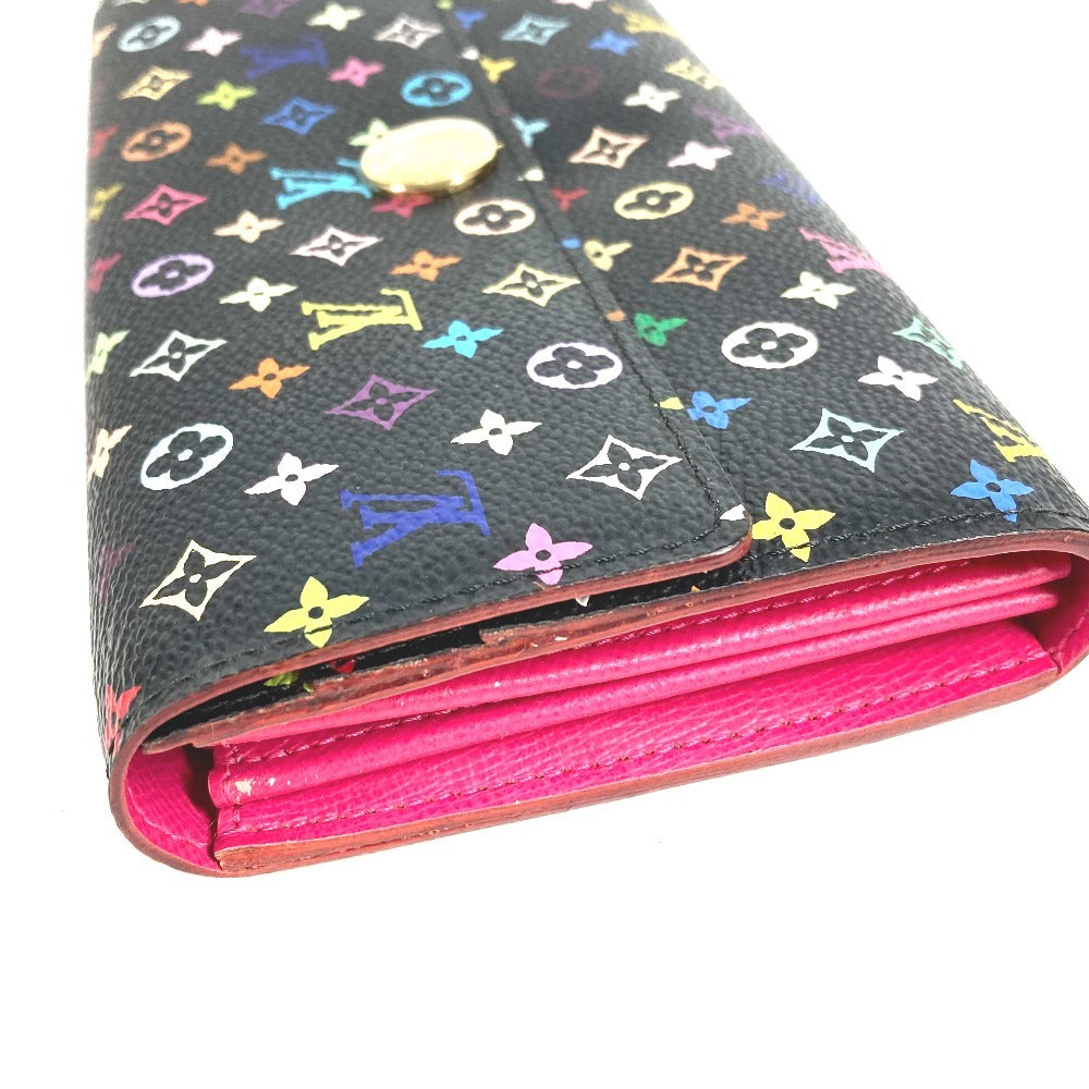 LOUIS VUITTON M93747 モノグラムマルチカラー ポルトフォイユ サラ 財布 ウォレット フラップ ロングウォレット 長財布 モノグラムマルチカラーキャンバス レディース ノワール ブラック