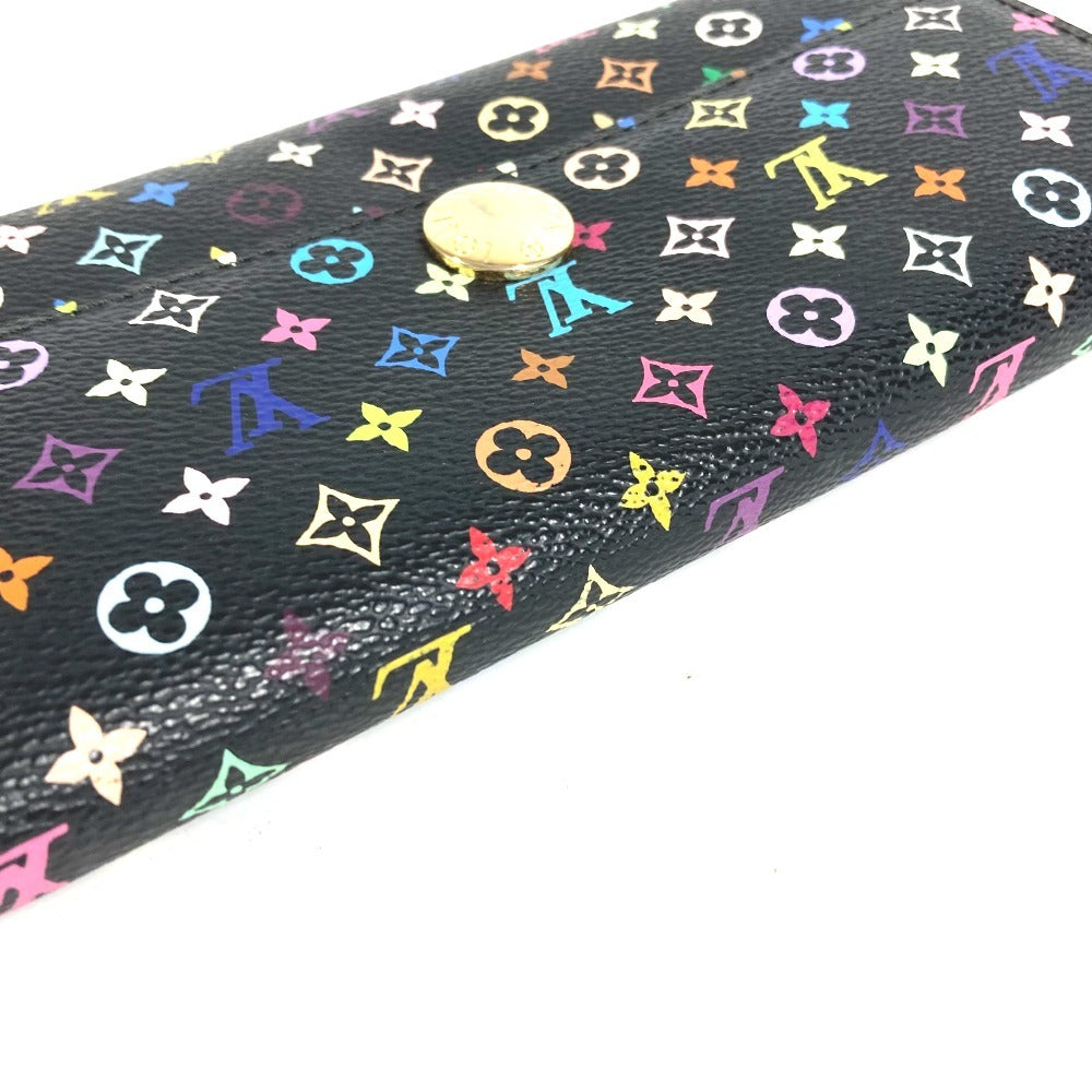 LOUIS VUITTON M93747 モノグラムマルチカラー ポルトフォイユ サラ 財布 ウォレット フラップ ロングウォレット 長財布 モノグラムマルチカラーキャンバス レディース ノワール ブラック