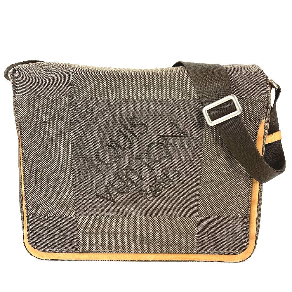 LOUIS VUITTON M93030 ダミエジェアン メサジェ カバン フラップ 斜め掛け ショルダーバッグ ダミエジェアンキャンバス ユニセックス テール カーキ