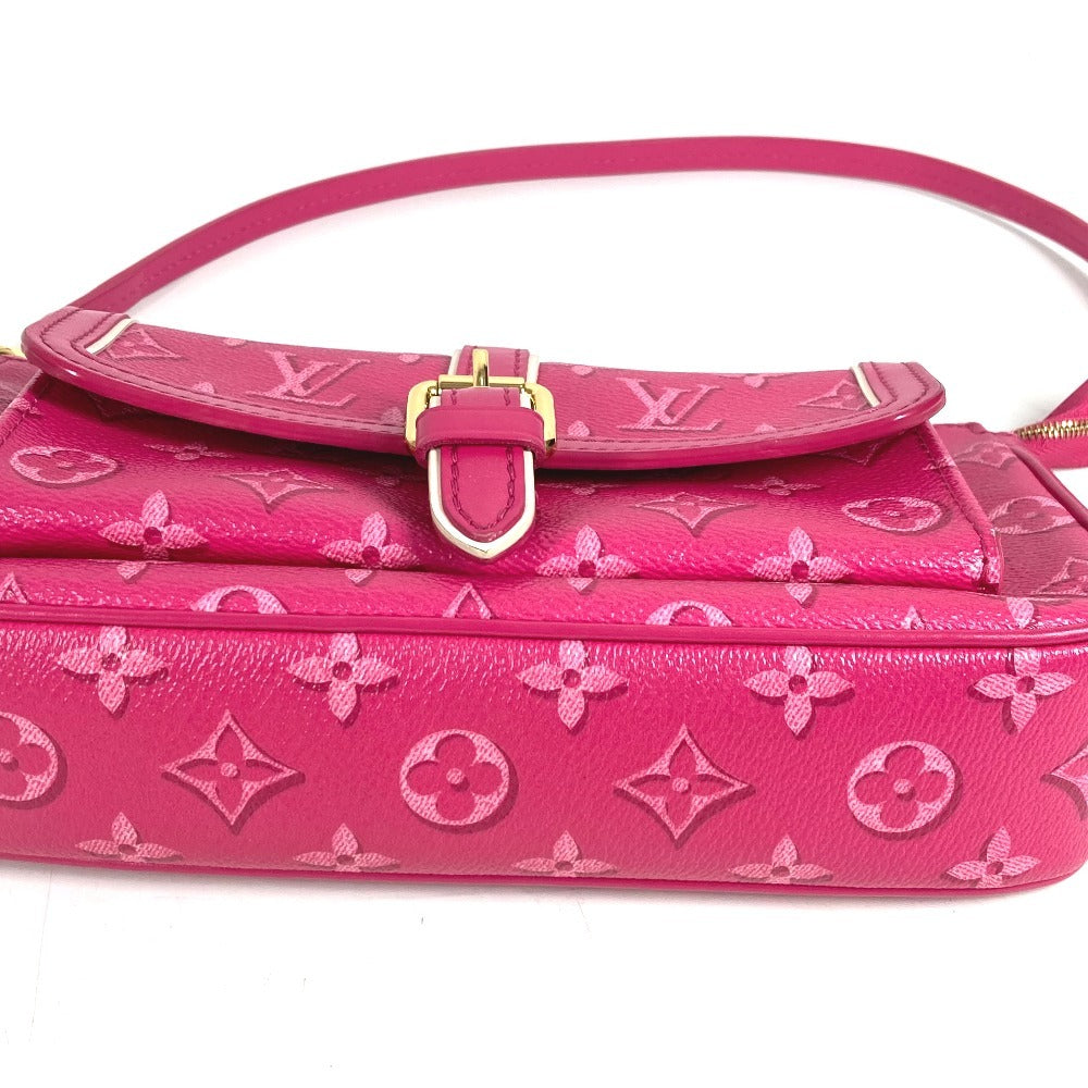 LOUIS VUITTON M46161 モノグラム マキシポシェットアクセソワール カバン 2WAYバッグ 斜め掛け ポシェット ハンドバッグ ショルダーバッグ モノグラムキャンバス レディース フューシャ ピンク