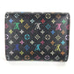 LOUIS VUITTON M60283 モノグラムマルチカラー ポルトフォイユ ジョイ 財布 ウォレット コンパクトウォレット 3つ折り財布 モノグラムマルチカラーキャンバス レディース ヴィオレ ブラック