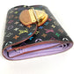 LOUIS VUITTON M60283 モノグラムマルチカラー ポルトフォイユ ジョイ 財布 ウォレット コンパクトウォレット 3つ折り財布 モノグラムマルチカラーキャンバス レディース ヴィオレ ブラック