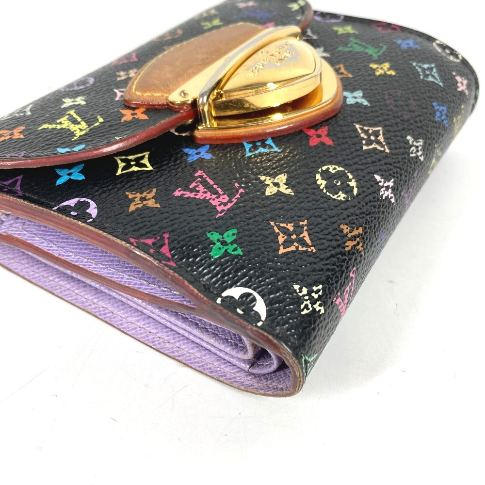 LOUIS VUITTON M60283 モノグラムマルチカラー ポルトフォイユ ジョイ 財布 ウォレット コンパクトウォレット 3つ折り財布 モノグラムマルチカラーキャンバス レディース ヴィオレ ブラック