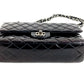 CHANEL キルティング CC ココマーク ロゴ マトラッセ25 マトラッセ 25 カバン フラップ 斜め掛け Wチェーン チェーンバッグ ショルダーバッグ エナメル レディース ブラック