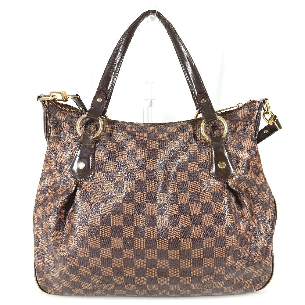LOUIS VUITTON Ｎ41131 ダミエ イーヴォラMM イーヴォラ MM カバン トートバッグ 肩掛け ショルダーバッグ ダミエキャンバス ユニセックス エベヌ ブラウン