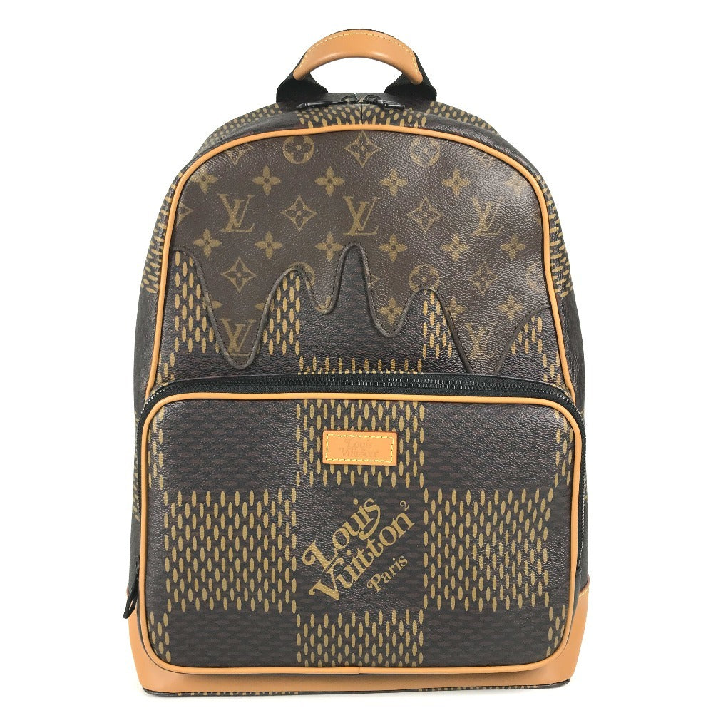 LOUIS VUITTON N40380 ダミエ ジャイアント NIGOコラボ バックパック リュックサック カバン リュックサック ダミエキャンバス ユニセックス ブラウン