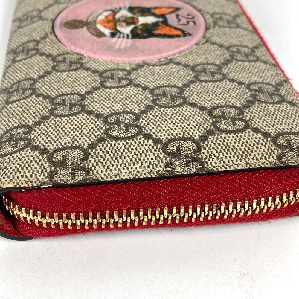GUCCI 506279 GGスプリーム ボスコ BOSCO ロングウォレット ラウンドファスナー 長財布 GGスプリームキャンバス ユニセックス ベージュ