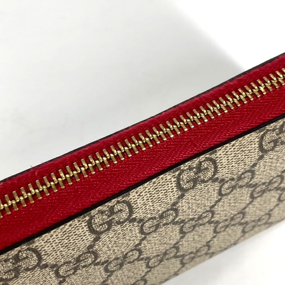 GUCCI 506279 GGスプリーム ボスコ BOSCO ロングウォレット ラウンドファスナー 長財布 GGスプリームキャンバス ユニセックス ベージュ