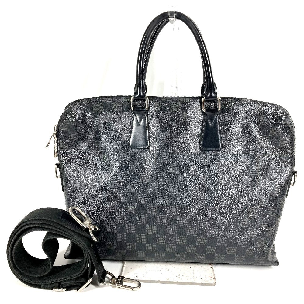 LOUIS VUITTON N48224 ダミエグラフィット ポルトドキュマンジュール PDJ カバン ブリーフケース ハンドバッグ 書類バッグ ビジネスバッグ ダミエグラフィットキャンバス メンズ ブラック