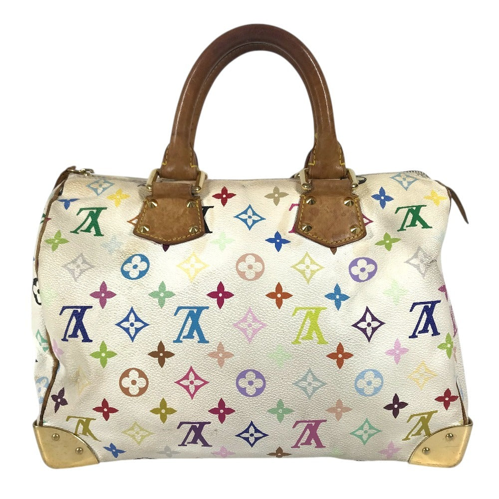 LOUIS VUITTON M92643 モノグラムマルチカラー スピーディ30 スピーディ 30 カバン ミニボストンバッグ ハンドバッグ モノグラムマルチカラーキャンバス レディース ブロン ホワイト