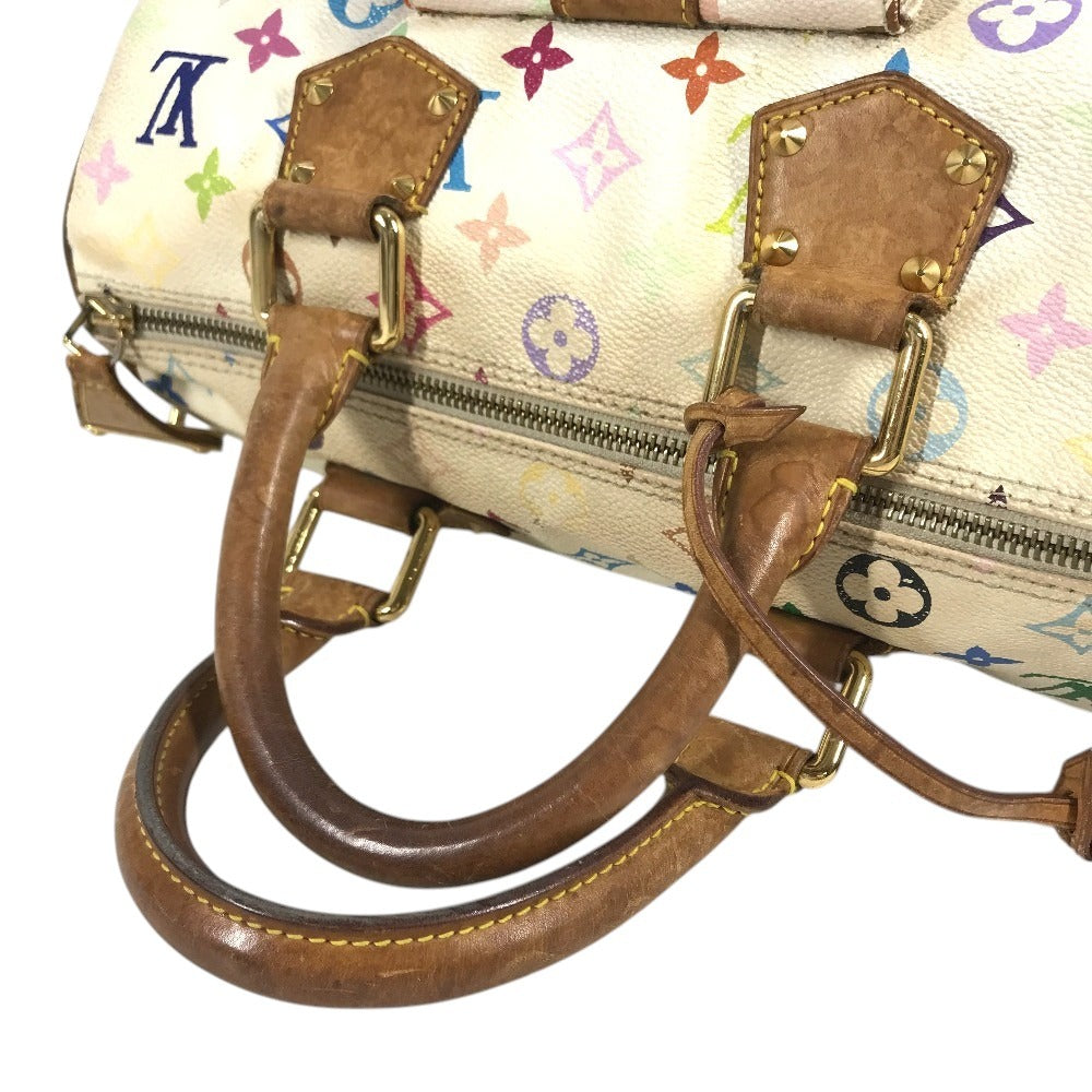 LOUIS VUITTON M92643 モノグラムマルチカラー スピーディ30 スピーディ 30 カバン ミニボストンバッグ ハンドバッグ モノグラムマルチカラーキャンバス レディース ブロン ホワイト
