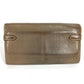 HERMES Wallet Wallet Long Wallet Flap Long Wallet Chevre Etoupe gray/SilverHardware Used