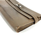 HERMES Wallet Wallet Long Wallet Flap Long Wallet Chevre Etoupe gray/SilverHardware Used