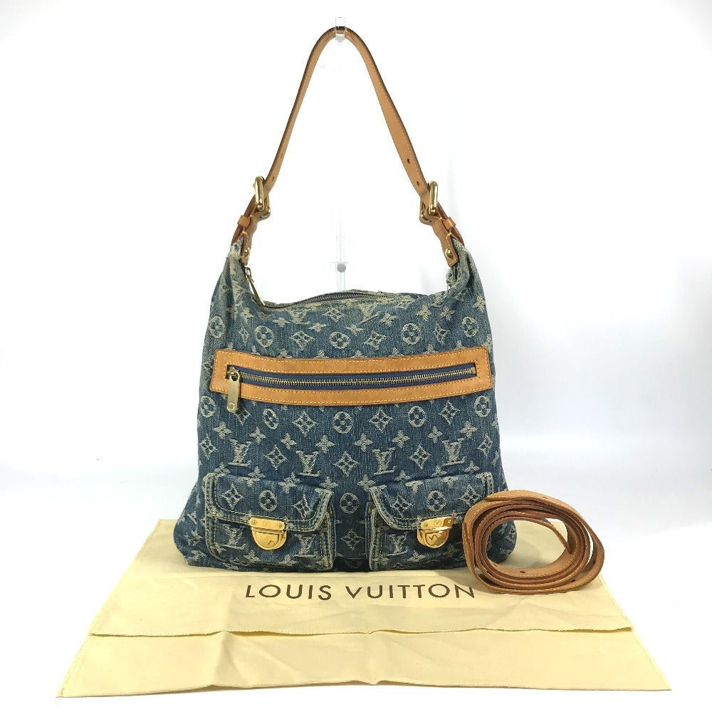LOUIS VUITTON M95048 MonogramDenim Baggy GM Shoulder bag with pockets Shoulder Bag MonogramDenim blue Used