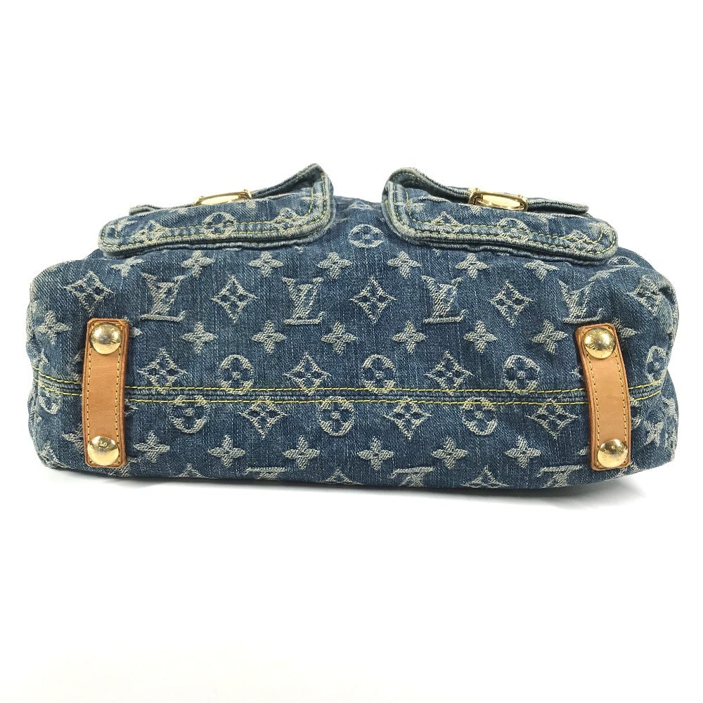 LOUIS VUITTON M95048 MonogramDenim Baggy GM Shoulder bag with pockets Shoulder Bag MonogramDenim blue Used