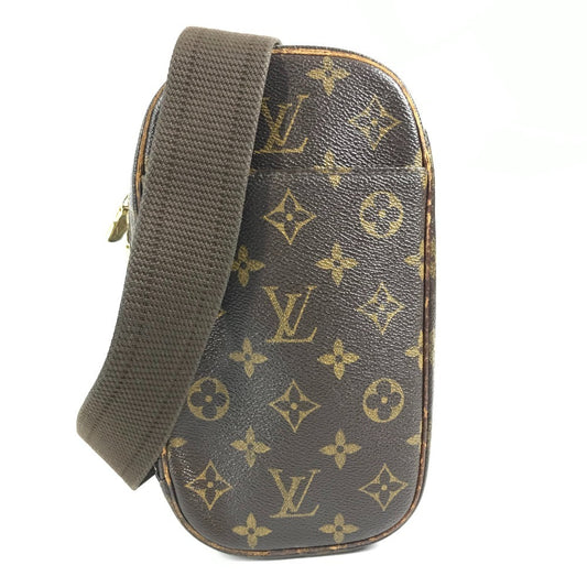 LOUIS VUITTON M51870 Monogram Pochette Gange PochetteGange Bag, Shoulder Bag, Crossbody Bag, Sling Bag body bag MonogramCanvas Brown Used