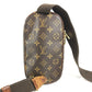 LOUIS VUITTON M51870 Monogram Pochette Gange PochetteGange Bag, Shoulder Bag, Crossbody Bag, Sling Bag body bag MonogramCanvas Brown Used