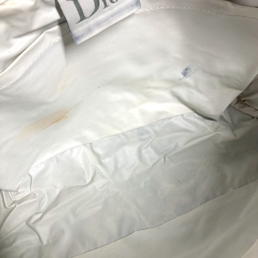 Dior Trotter Logo No. 2 Pile Pouch Bag Makeup Pouch 1 Cosmetics Pouch Hand Bag cotton blue/White Used
