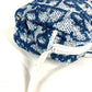 Dior Trotter Logo No. 2 Pile Pouch Bag Makeup Pouch 1 Cosmetics Pouch Hand Bag cotton blue/White Used